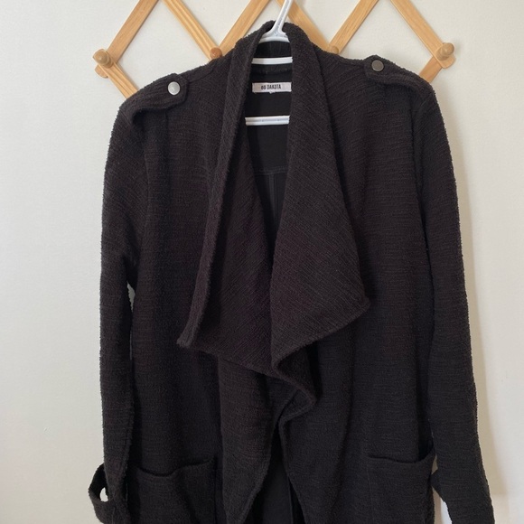 BB Dakota Revolution Drapey Bouclé Trench Coat - Picture 9 of 10